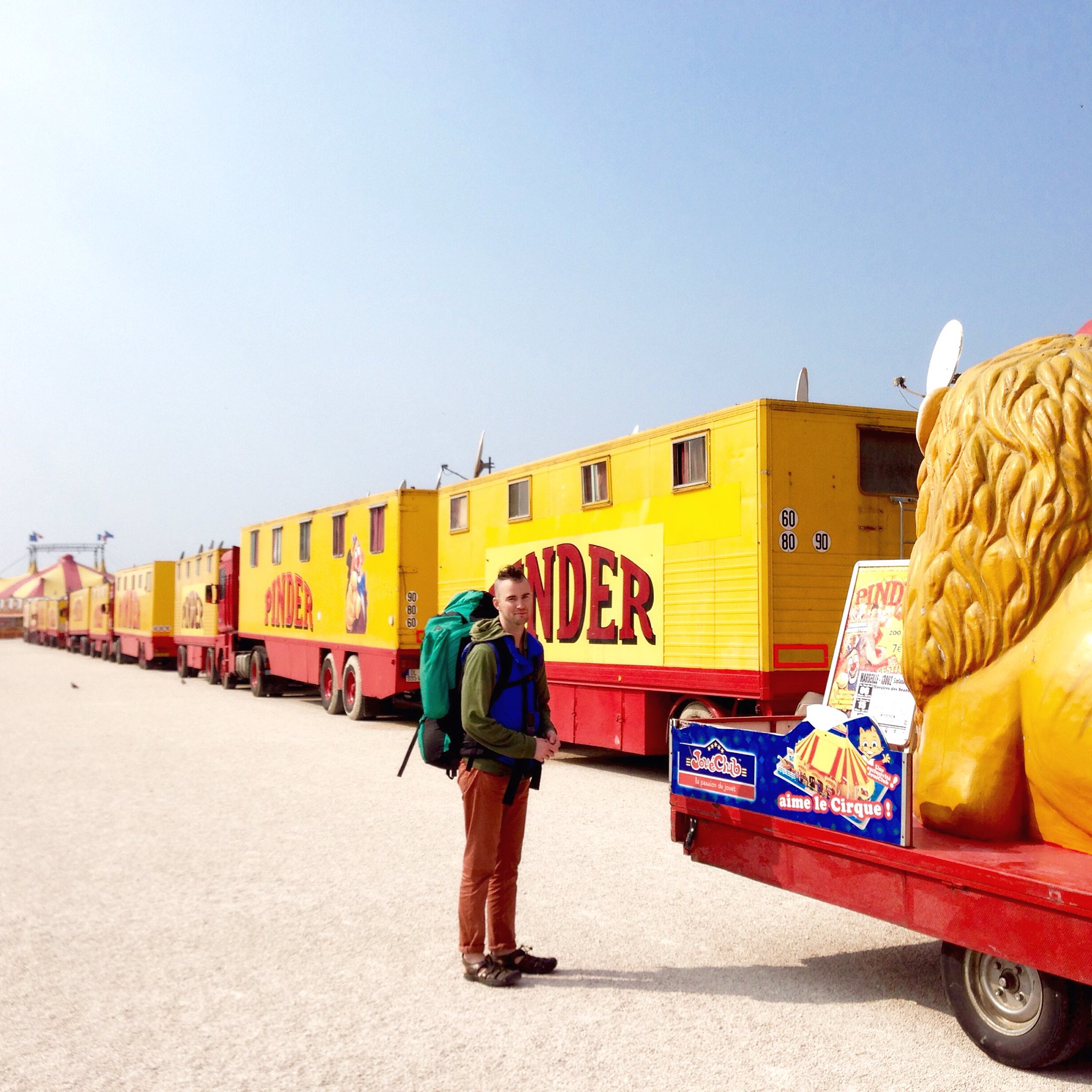 Me at a traveling zoo in Marseille